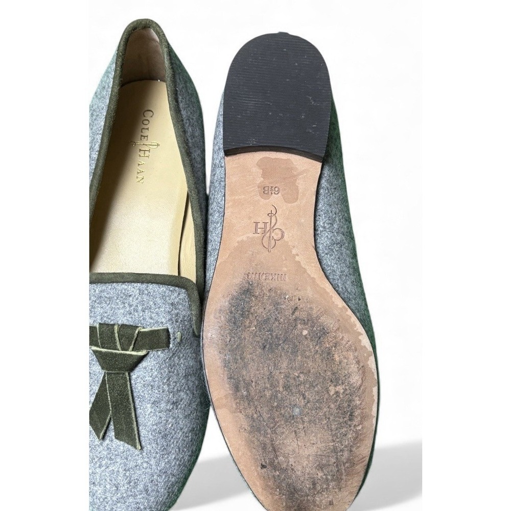 Cole Haan Loafers Womens 6.5‎ Sabrina Wool Leather Flats - Picture 3 of 4